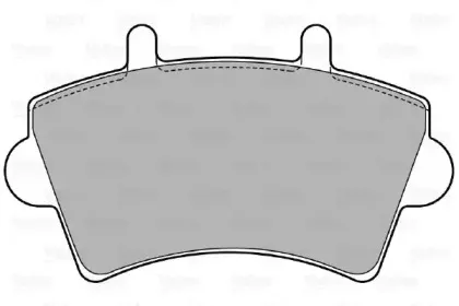 598537 VALEO Комплект тормозных колодок, дисковый тормоз