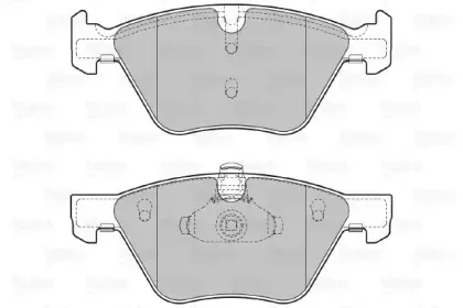 601283 VALEO Комплект тормозных колодок, дисковый тормоз