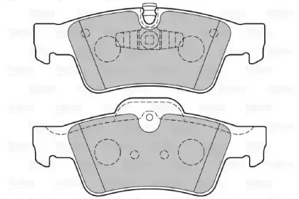 301802 VALEO Комплект тормозных колодок, дисковый тормоз