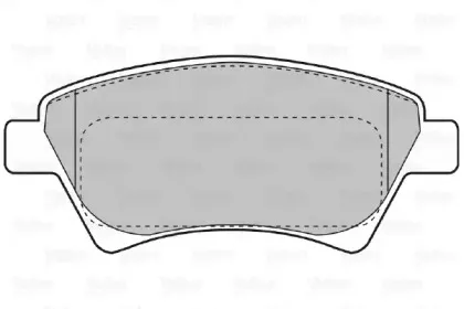 598558 VALEO Комплект тормозных колодок, дисковый тормоз