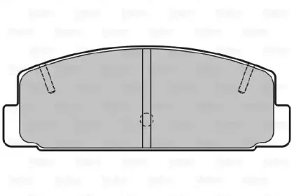 598780 VALEO Комплект тормозных колодок, дисковый тормоз