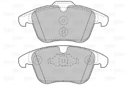 601056 VALEO Комплект тормозных колодок, дисковый тормоз