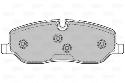 598741 VALEO Комплект тормозных колодок, дисковый тормоз