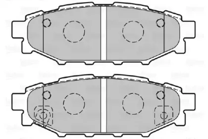 301929 VALEO Комплект тормозных колодок, дисковый тормоз