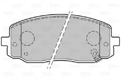 301707 VALEO Комплект тормозных колодок, дисковый тормоз