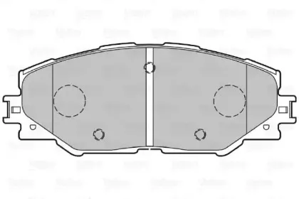301078 VALEO Комплект тормозных колодок, дисковый тормоз