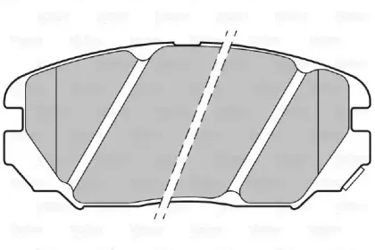 301348 VALEO Комплект тормозных колодок, дисковый тормоз