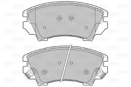 601046 VALEO Комплект тормозных колодок, дисковый тормоз