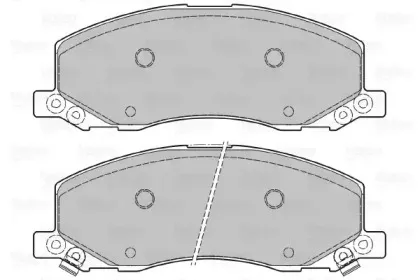601048 VALEO Комплект тормозных колодок, дисковый тормоз