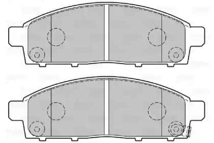 301893 VALEO Комплект тормозных колодок, дисковый тормоз
