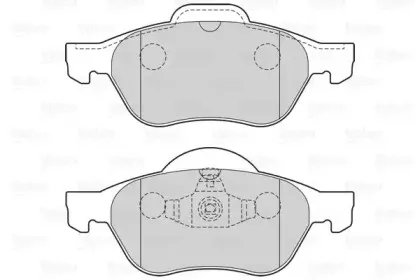 301026 VALEO Комплект тормозных колодок, дисковый тормоз