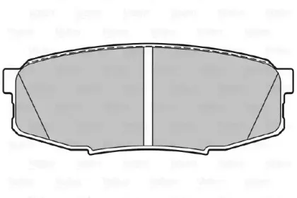 301340 VALEO Комплект тормозных колодок, дисковый тормоз