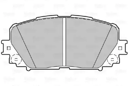 601052 VALEO Комплект тормозных колодок, дисковый тормоз