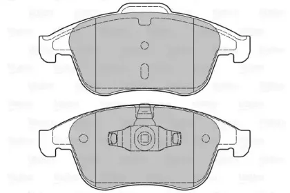 601050 VALEO Комплект тормозных колодок, дисковый тормоз