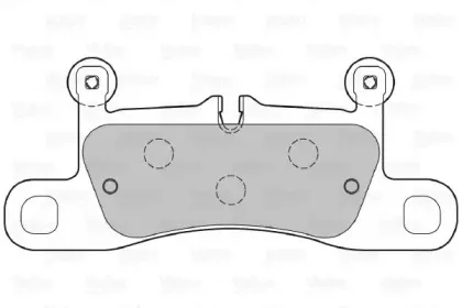 601387 VALEO Комплект тормозных колодок, дисковый тормоз