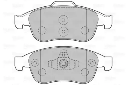301059 VALEO Комплект тормозных колодок, дисковый тормоз
