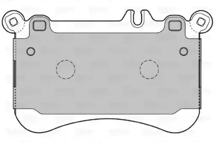 601306 VALEO Комплект тормозных колодок, дисковый тормоз