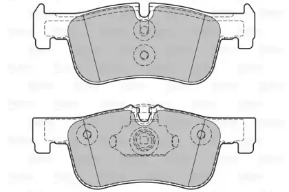 601318 VALEO Комплект тормозных колодок, дисковый тормоз