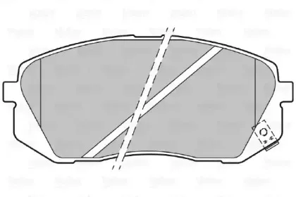 301324 VALEO Комплект тормозных колодок, дисковый тормоз