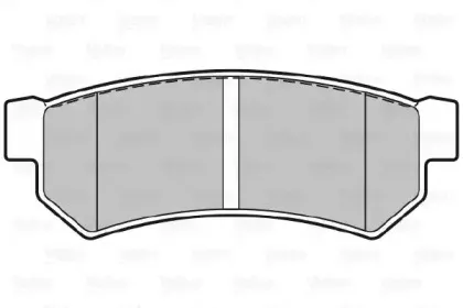 301343 VALEO Комплект тормозных колодок, дисковый тормоз