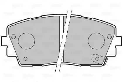 301299 VALEO Комплект тормозных колодок, дисковый тормоз