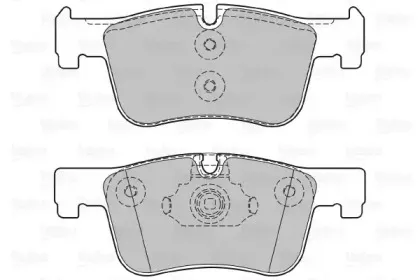 601310 VALEO Комплект тормозных колодок, дисковый тормоз