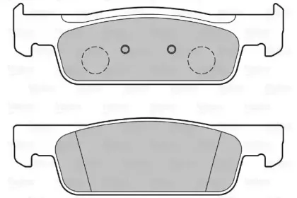 601345 VALEO Комплект тормозных колодок, дисковый тормоз