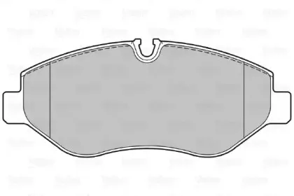 301882 VALEO Комплект тормозных колодок, дисковый тормоз