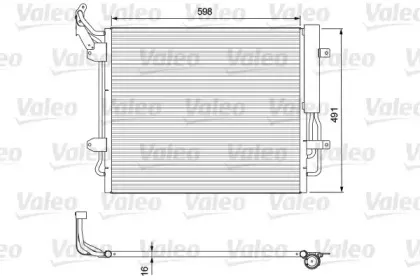 814157 VALEO Конденсатор, кондиционер