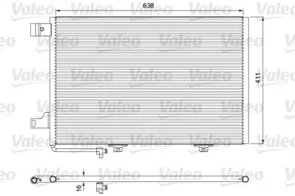 814376 VALEO Конденсатор, кондиционер