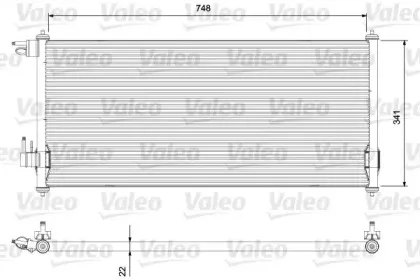 814383 VALEO Конденсатор, кондиционер