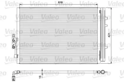 814387 VALEO Конденсатор, кондиционер