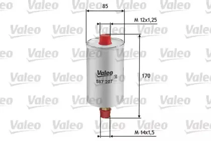 587207 VALEO Топливный фильтр
