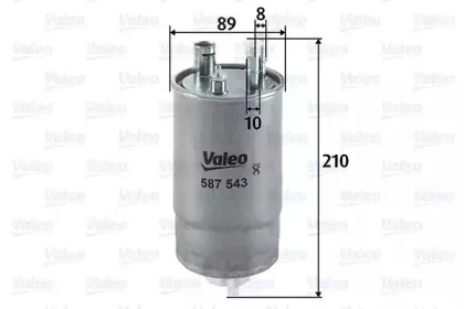 587543 VALEO Топливный фильтр