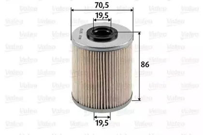 587917 VALEO Топливный фильтр