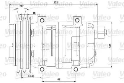 700868 VALEO Компрессор, кондиционер