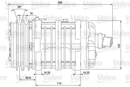 716653 VALEO Компрессор, кондиционер
