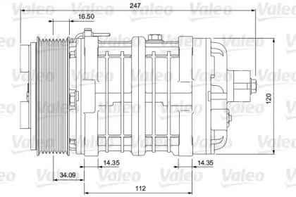 815911 VALEO Компрессор, кондиционер