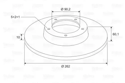 197603 VALEO Тормозной диск