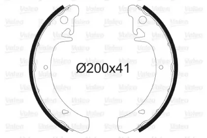 562067 VALEO Комплект тормозных колодок