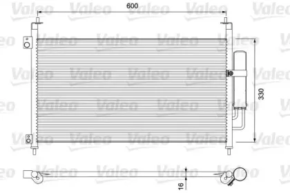 810903 VALEO Конденсатор, кондиционер