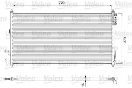 810909 VALEO Конденсатор, кондиционер