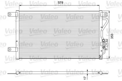 810929 VALEO Конденсатор, кондиционер