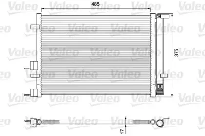814395 VALEO Конденсатор, кондиционер