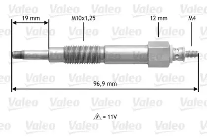 345161 VALEO Свеча накаливания