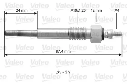 345176 VALEO Свеча накаливания
