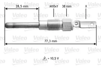 345197 VALEO Свеча накаливания