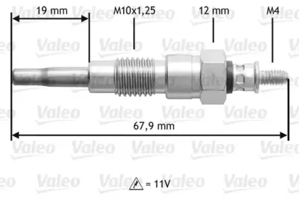 345203 VALEO Свеча накаливания