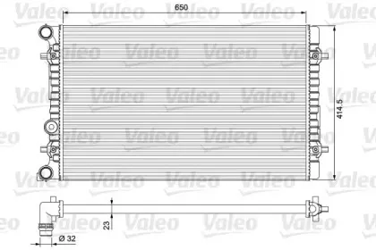232175 VALEO Радиатор, охлаждение двигателя