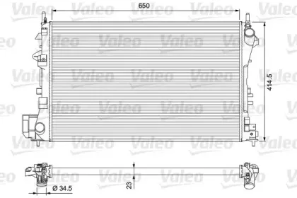232879 VALEO Радиатор, охлаждение двигателя